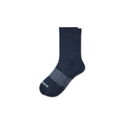 Bombas Solids Half Calf Socks In Navy