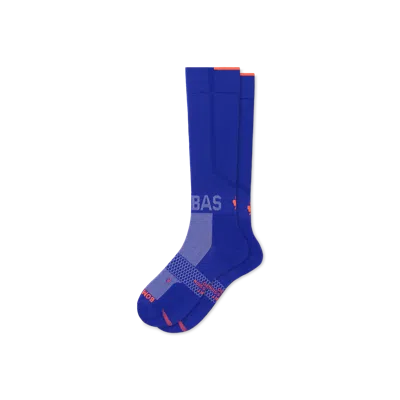 Bombas Sport Compression Knee High Socks (20-30mmhg) In Neon Sapphire