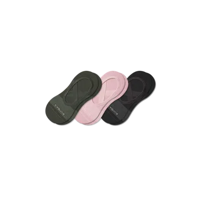 Bombas Studio Gripper Ballet No Show Sock 3-pack In Black