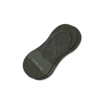 Bombas Studio Gripper Ballet No Show Socks In Green