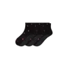 Bombas Studio Gripper Quarter Sock 3-pack In Black Rose