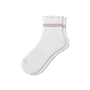 Bombas Studio Gripper Quarter Socks In White