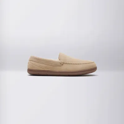 Bombas Suede Moccasin Slipper In Tan Sand
