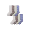 Bombas Summer Slub Calf Sock 8-pack In Choclate Blue Mix