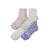 Bombas Summer Slub Quarter Sock 4-pack In Sage Mauve Mix