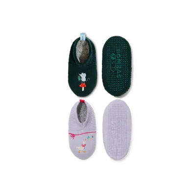 Bombas Toddler Gripper Slipper 2-pack In Multi