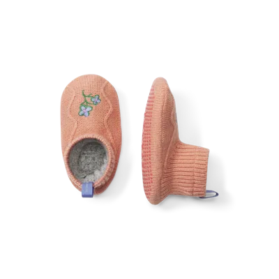 Bombas Toddler Gripper Slipper In Guava Flower