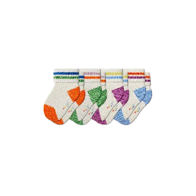 Bombas Toddler Pride Calf Sock 4-pack In Rainbow Mix