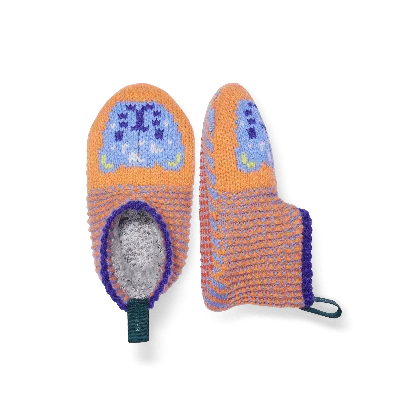 Bombas Toddler Safari Gripper Slippers In Peach Cloud ModeSens