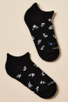 Bombas Tossed Ditsy Floral Ankle Socks In Black
