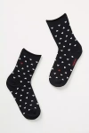 Bombas Tossed Hearts Socks In Black
