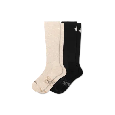Bombas Travel Compression Knee High Sock 2-pack (15–20mmhg) In Multi