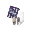 Bombas Travel Compression Sock And Gripper Slipper 2-pack In Bright White Mix