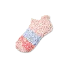 Bombas Tri-block Ankle Socks In Cherry Blossom