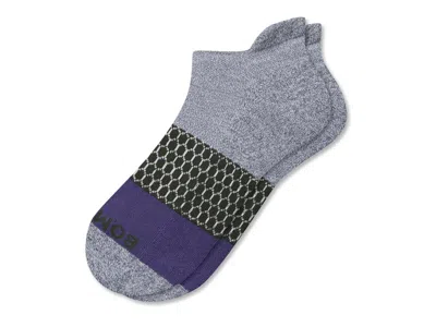 Bombas Triblock Ankle Socks In Steel Blue