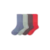 Bombas Ultra Stretch Calf Sock 4-pack In Fjord Putty Mix
