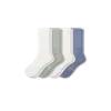 Bombas Ultra Stretch Calf Sock 4-pack In Putty White Mix