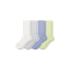 Bombas Ultra Stretch Calf Sock 4-pack In Soft Lime Mix