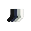 Bombas Ultra Stretch Calf Sock 4-pack In White Putty Mix