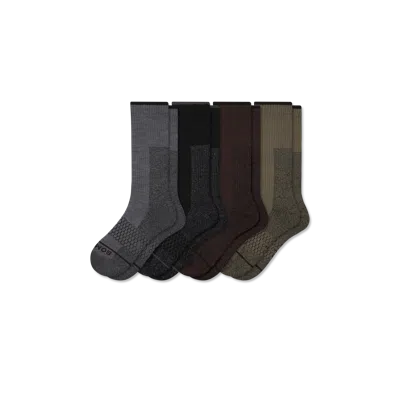 Bombas Ultra Strong Merino Blend Calf Sock 4-pack In Gray
