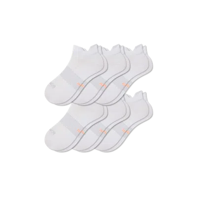 Bombas Ultralite Sport Ankle Sock 6-pack In White