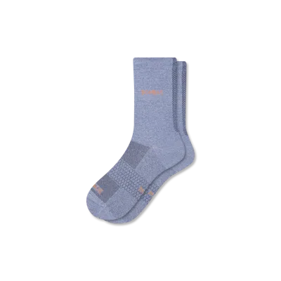 Bombas Ultralite Sport Half Calf Socks In Oyster Blue