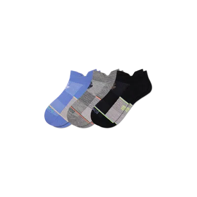 Bombas Ultralite Sport Merino Wool Blend Ankle Sock 3-pack