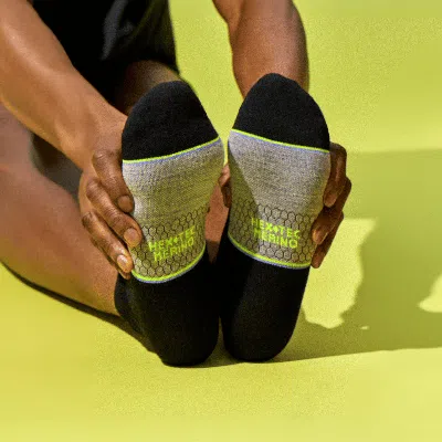 Bombas Ultralite Sport Merino Wool Blend Ankle Socks In Black