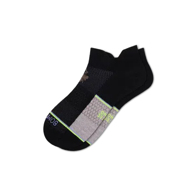 Bombas Ultralite Sport Merino Wool Blend Ankle Socks In Black