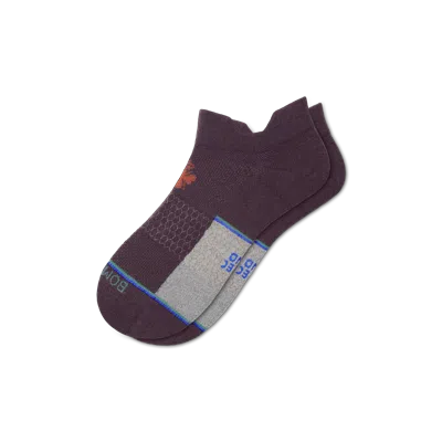 Bombas Ultralite Sport Merino Wool Blend Ankle Socks In Chocolate
