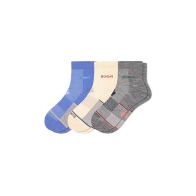 Bombas Ultralite Sport Merino Wool Blend Quarter Sock 3-pack