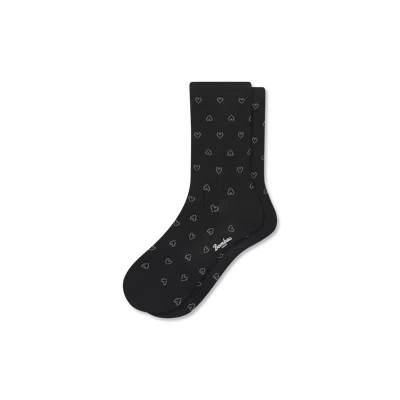 Bombas Valentine's Day Lightweight Half Calf Socks In Black