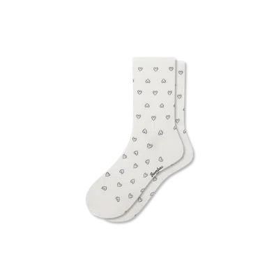 Bombas Valentine's Day Lightweight Half Calf Socks In Gray