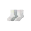 Bombas Vintage Stripes Half Calf Sock 4-pack In Lime Rose Mix