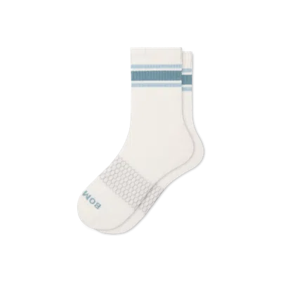 Bombas Vintage Stripes Half Calf Socks In Fog Harbor