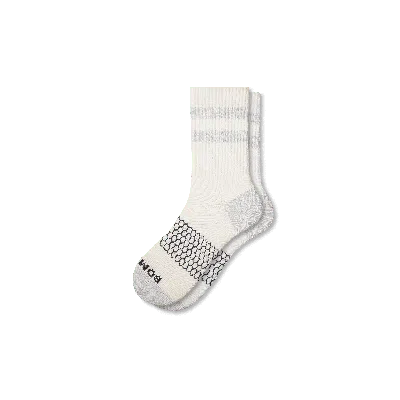 Bombas Vintage Stripes Half Calf Socks In Grey