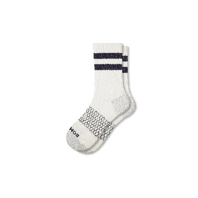 Bombas Vintage Stripes Half Calf Socks In Navy