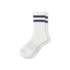 Bombas Vintage Stripes Half Calf Socks In Purple