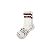 Bombas Vintage Stripes Half Calf Socks In Wine