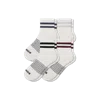 Bombas Vintage Stripes Quarter Sock 4-pack In White