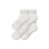 Bombas Vintage Stripes Quarter Sock 4-pack In White