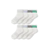 Bombas Vintage Stripes Quarter Sock 8-pack In Grey Dawn Mix