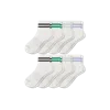 Bombas Vintage Stripes Quarter Sock 8-pack In Grey Dawn Mix