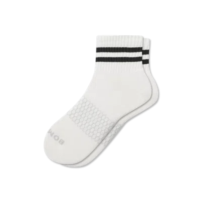 Bombas Vintage Stripes Quarter Socks In Black