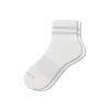 Bombas Vintage Stripes Quarter Socks In Light Grey
