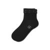 Bombas Wicked Ruffle Quarter Socks In Black