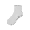 Bombas Wicked Ruffle Quarter Socks In Gray