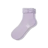 Bombas Wicked Ruffle Quarter Socks In Purple