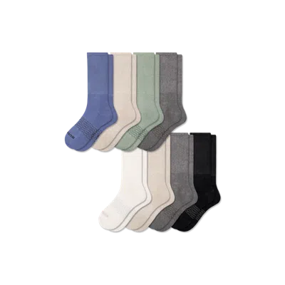 Bombas Wide Calf Sock 8-pack In Blue