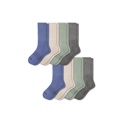 Bombas Wide Calf Sock 8-pack In Brown